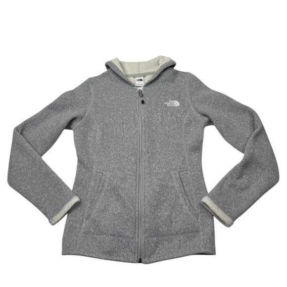 The North Face Gray Zip Up Fleece Jacket XS - Picture 1 of 11